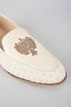 Buy_Rng Safawala_Off White Ivory Lucknowi Crown Juttis _Online_at_Aza_Fashions