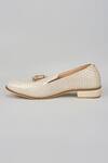 Rng Safawala_Off White Herringbone Shoes _Online_at_Aza_Fashions