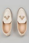Shop_Rng Safawala_Off White Herringbone Shoes _at_Aza_Fashions