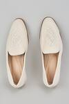 Shop_Rng Safawala_Off White Embroidered Loafers _at_Aza_Fashions