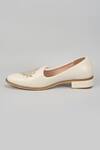 Rng Safawala_Off White Embroidered Loafers _Online_at_Aza_Fashions