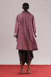 Urvashi Kaur_Purple Silk Yoru Handwoven Brocade Jacket _Online_at_Aza_Fashions