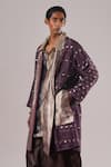 Buy_Urvashi Kaur_Purple Silk Yoru Handwoven Brocade Jacket 