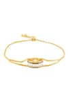 Buy_Isharya_Gold Plated Crystals Vysion Bolo Bracelet _Online_at_Aza_Fashions