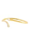 Buy_Isharya_Gold Plated Crystals, Stones Celune Cuff Bracelet _Online_at_Aza_Fashions