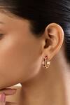 Buy_Isharya_Gold Plated Crystals Auralis Fiery Hoop Earrings _Online_at_Aza_Fashions