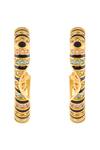 Buy_Isharya_Multi Color Crystals, Stones Illusia Statement Earrings _Online_at_Aza_Fashions