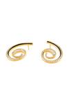 Isharya_Gold Plated Crystals Surra Statement Hoop Earrings _Online_at_Aza_Fashions