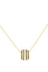 Isharya Gold Plated Mindora Pendant Necklace Online at Aza Fashions Isharya_Gold Plated Mindora Pendant Necklace _Online_at_Aza_Fashions