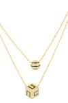 Buy_Isharya_Gold Plated Dustelle Layered Necklace _Online_at_Aza_Fashions