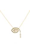 Isharya_Gold Plated Intuita Pendant Necklace _Online_at_Aza_Fashions