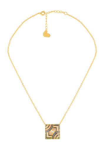 Isharya_Multi Color Vyntra Pendant Necklace _Online_at_Aza_Fashions