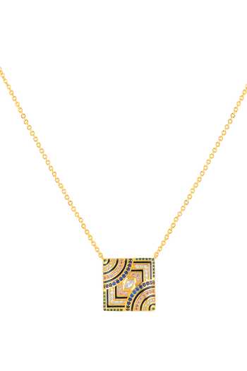 Buy_Isharya_Multi Color Vyntra Pendant Necklace _Online_at_Aza_Fashions