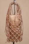 Shop_Forever Noor_Gold Rhinestones Zaya Embellished Phone Bag _at_Aza_Fashions
