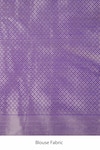 Zal From Benaras_Purple Silk Zari Banarasi Handloom Saree With Unstitched Blouse Fabric _at_Aza_Fashions