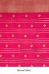 Zal From Benaras_Pink Silk Zari Banarasi Saree With Unstitched Blouse Fabric _at_Aza_Fashions