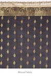 Shop_Zal From Benaras_Black Silk Zari, Lace Handloom Saree With Unstitched Blouse Fabric _Online_at_Aza_Fashions