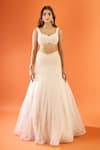 Buy Couture By Niharika Ivory Net Pearls, Stones Sweetheart Neck Embroidered Lehenga Set Online at Aza Fashions Buy_Couture By Niharika_Ivory Net Pearls, Stones Sweetheart Neck Embroidered Lehenga Set _Online_at_Aza_Fashions