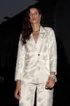 Buy_Dash And Dot_Ivory Polyester Brocade Blazer _Online_at_Aza_Fashions