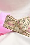 Buy_Around Always_Gold Embroidery, Sequins Padma Floral Wedges _Online_at_Aza_Fashions
