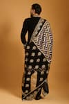 Shop_Siddartha Tytler_Black Zari, Crystals Chevron And Work Dupatta _at_Aza_Fashions
