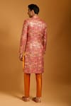 Shop Siddartha Tytler Multi Color Brocade Crystals Quilted And Sherwani Set at Aza Fashions Shop_Siddartha Tytler_Multi Color Brocade Crystals Quilted And Sherwani Set _at_Aza_Fashions
