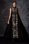 Buy Samant Chauhan Black Cotton Embroidery High Neck Sleeveless Maxi Dress at Aza Fashions Buy_Samant Chauhan_Black Cotton Embroidery High Neck Sleeveless Maxi Dress _at_Aza_Fashions