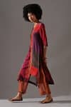 Shop_Medha_Multi Color , Organza, Tissue Patchwork, Tie-dyed Tunic And Pant Set _Online_at_Aza_Fashions