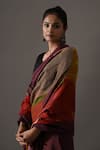 Medha_Multi Color Silk, Cotton, Net Patchwork, Embroidery Pure Saree With Blouse _at_Aza_Fashions