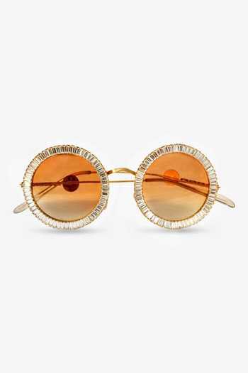 Shop_PRERTO_Brown Palma Jeweled Sunglasses _at_Aza_Fashions
