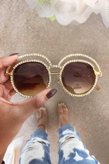 Buy_PRERTO_Brown Rio Jeweled Sunglasses _at_Aza_Fashions