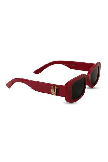 Buy_PRERTO_Red Personalized Cherry Sunglasses _at_Aza_Fashions