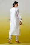 Shop_Anantaa By Roohi_Off White Chanderi Silk Sequins, Embroidery Round Neck Kurta With Pant _at_Aza_Fashions