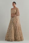 Buy Ikshita Choudhary Beige Net Mirrors, Embroidery, Sequins, Tassels Scoop Neck Hand Lehenga Set Online at Aza Fashions Buy_Ikshita Choudhary_Beige Net Mirrors, Embroidery, Sequins, Tassels Scoop Neck Hand Lehenga Set _Online_at_Aza_Fashions