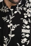 Buy_Aham-Vayam_Black Cotton Embroidery, Zari Phool Patti Kurta Set _Online