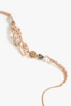 Buy_Outhouse_Rose Gold Gemstones, Crystals Leopard Couture Heirloom Belt _Online_at_Aza_Fashions
