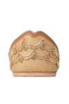Buy_House Of Vitti India_Beige Scalloped Embroidered Juttis _Online_at_Aza_Fashions