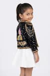 Buy_Ruchika Lath Label_Black Velvet Embroidery, Sequins, Studs, Chains K Pop Jacket _Online_at_Aza_Fashions