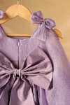 Casa Ninos_Purple Organza Pearls, Bows Crush Dress _Online_at_Aza_Fashions