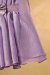 Buy_Casa Ninos_Purple Organza Pearls, Bows Crush Dress _Online_at_Aza_Fashions