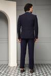 Shop_Soniya G_Navy Suiting, Cotton, Satin Beads, Midnight Marquis Embellished Tuxedo Set _at_Aza_Fashions