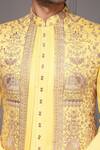 Buy_Soniya G_Gold Silk, Jacquard, Suiting Sunehri Utsav Silk-blend Bandhgala Kurta Set 