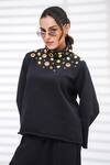 Buy_The Episode_Black Fleece, Cotton Studs, Mirrors The Ross Embellished Sweatshirt And Pant Set _Online_at_Aza_Fashions