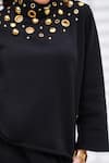 Shop_The Episode_Black Fleece, Cotton Studs, Mirrors The Ross Embellished Sweatshirt And Pant Set _Online_at_Aza_Fashions