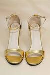 Sana K luxurious Footwear_Gold Basic Pencil Heels _at_Aza_Fashions