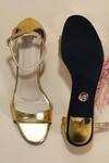 Shop_Sana K luxurious Footwear_Gold Basic Pencil Heels _at_Aza_Fashions