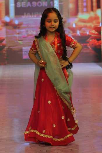 Shop_Yuvraani Jaipur_Red Silk, Net, Cotton Embroidery Cherry Lehenga Set _Online_at_Aza_Fashions
