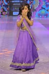 Buy_Yuvraani Jaipur_Purple Net, Silk, Cotton, Taffeta Zari, Sequins Embroidered Lehenga Set _at_Aza_Fashions