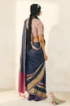 Swatti Kapoor_Pink Handloom Cotton Beads, Tassels, Mirrors Lila Handwoven Saree With Blouse _Online_at_Aza_Fashions