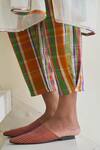 Shop_Swatti Kapoor_Multi Color Cotton Embroidery Coco Checkered Pant _Online_at_Aza_Fashions